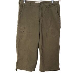 Columbia Size 10 Women Anytime Outdoor Capris Olive/Military Green